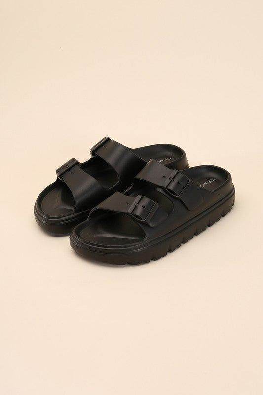 Cairo-1 Buckle Strap Slides - us.meeeshop