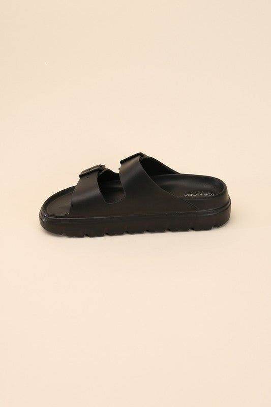 Cairo-1 Buckle Strap Slides - us.meeeshop