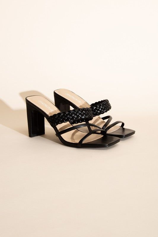 Carmen-S Braided Strap Sandal Heels us.meeeshop - 