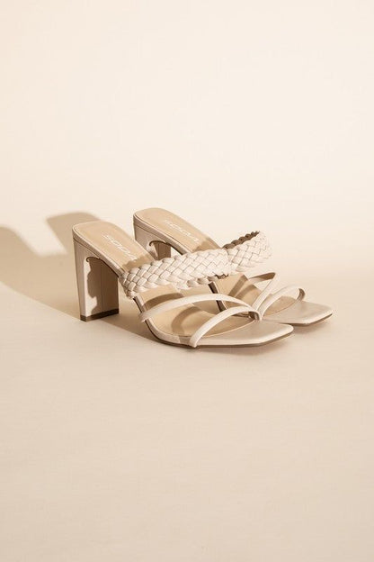 Carmen-S Braided Strap Sandal Heels - us.meeeshop