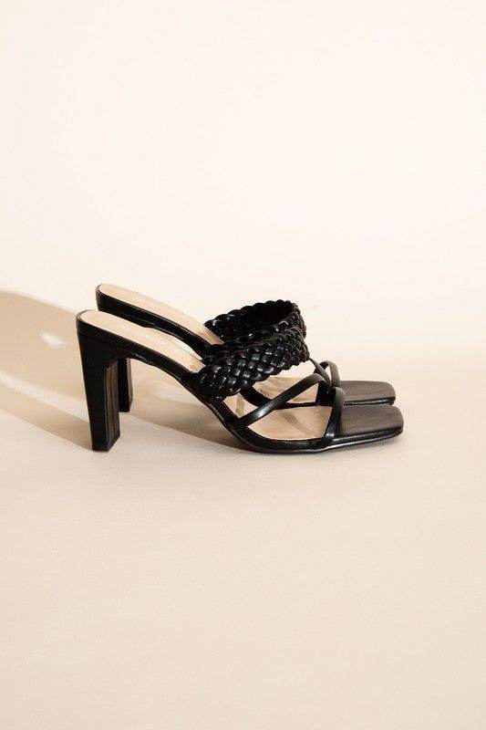 Carmen-S Braided Strap Sandal Heels - us.meeeshop