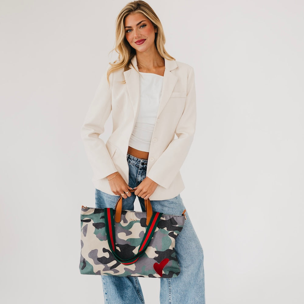 Chelsie Canvas Printed Tote