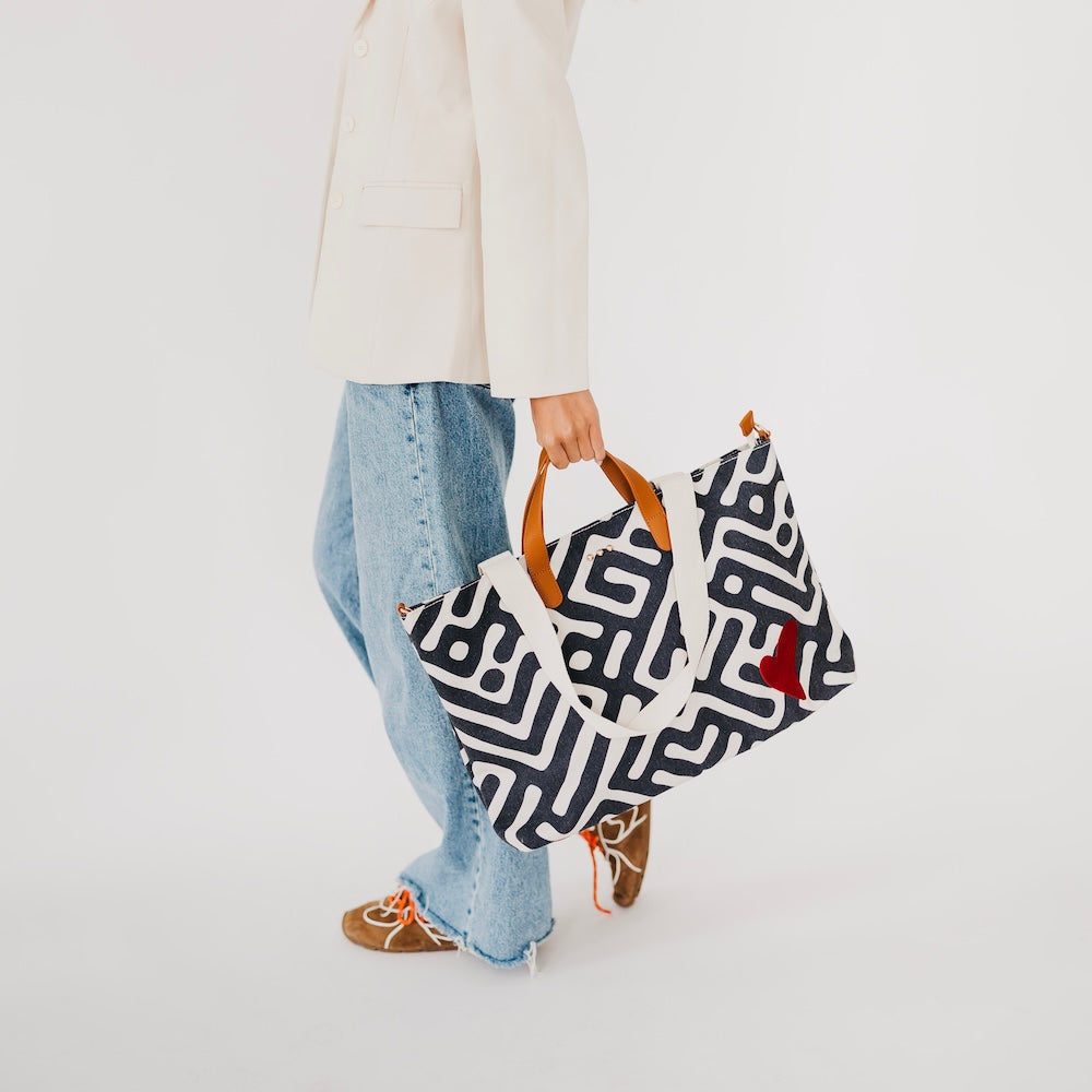 Chelsie Canvas Printed Tote