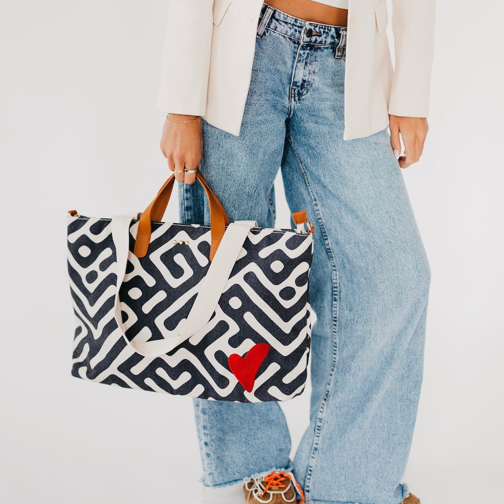 Chelsie Canvas Printed Tote