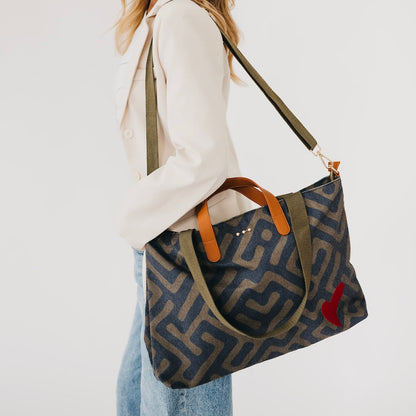 Chelsie Canvas Printed Tote