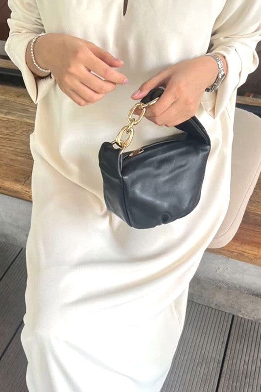 Chunky Chain Handle Mini Bag us.meeeshop - Handbags