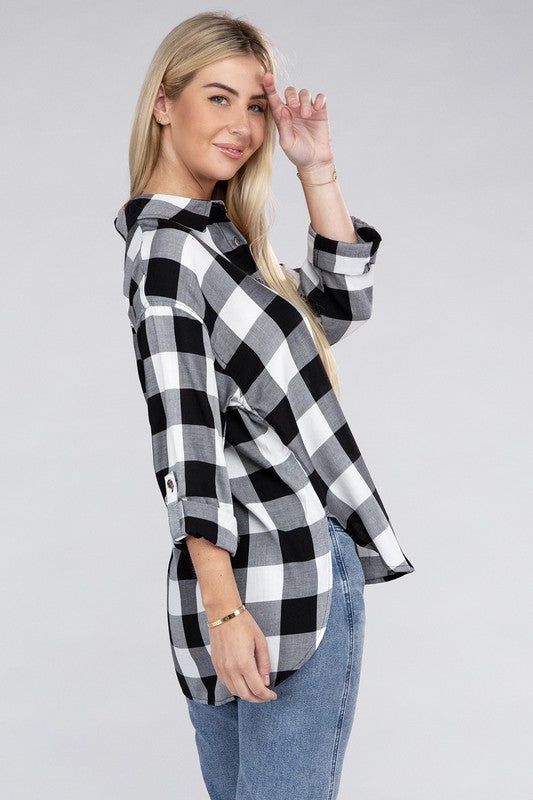 Classic Plaid Flannel Shirt us.meeeshop - 