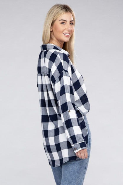 Classic Plaid Flannel Shirt us.meeeshop - 