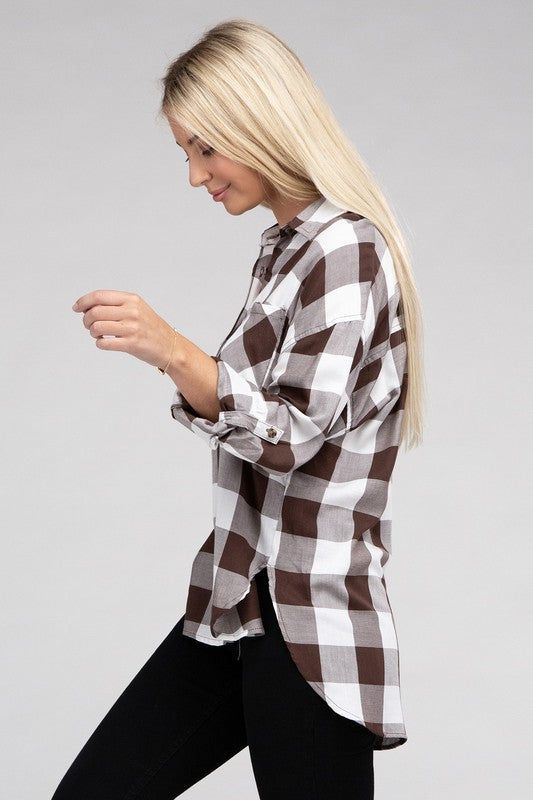 Classic Plaid Flannel Shirt us.meeeshop - 