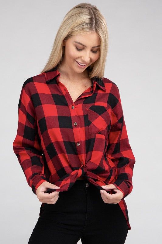 Classic Plaid Flannel Shirt us.meeeshop - 