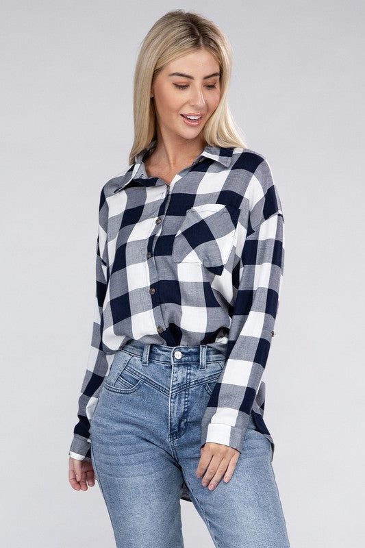 Classic Plaid Flannel Shirt us.meeeshop - 