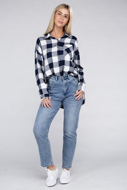 Classic Plaid Flannel Shirt us.meeeshop - 