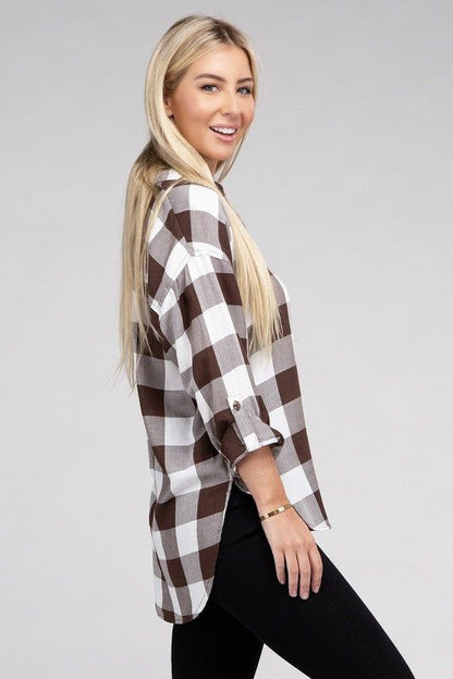 Classic Plaid Flannel Shirt us.meeeshop - 