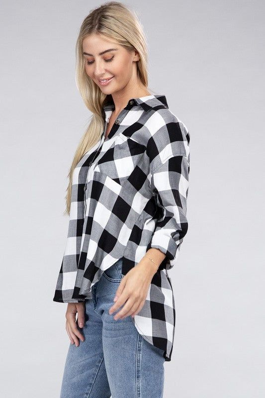 Classic Plaid Flannel Shirt us.meeeshop - 