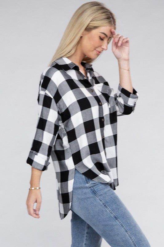 Classic Plaid Flannel Shirt - us.meeeshop