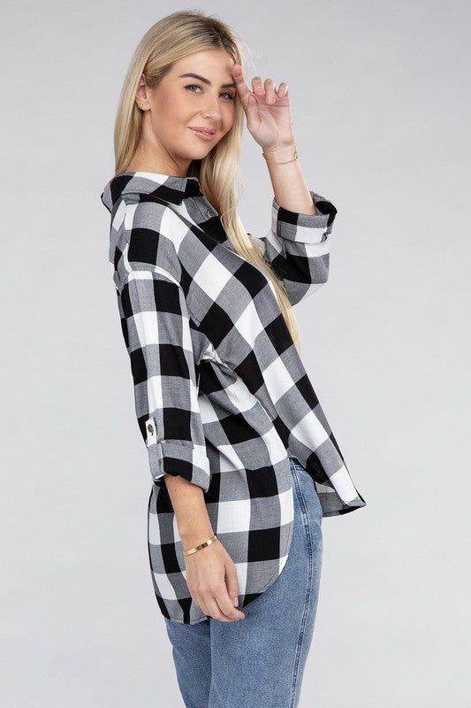 Classic Plaid Flannel Shirt - us.meeeshop