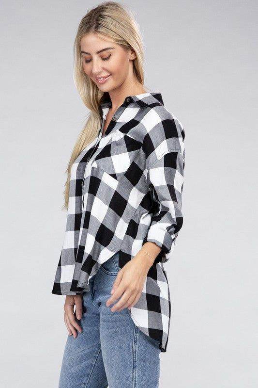 Classic Plaid Flannel Shirt - us.meeeshop