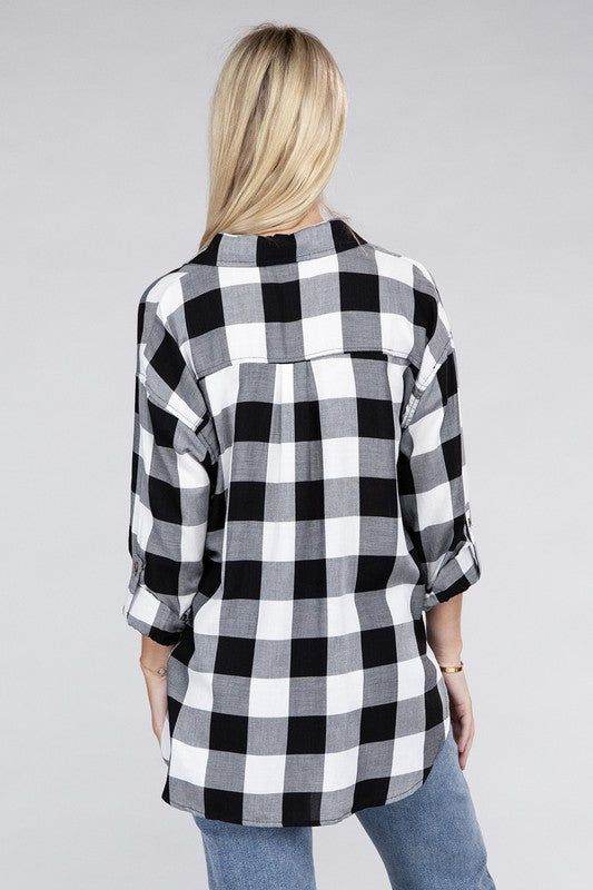 Classic Plaid Flannel Shirt - us.meeeshop