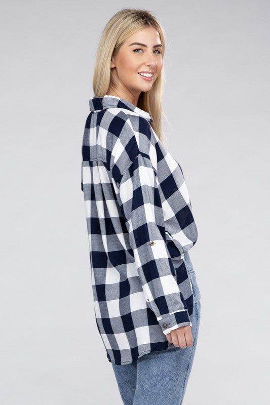 Classic Plaid Flannel Shirt - us.meeeshop