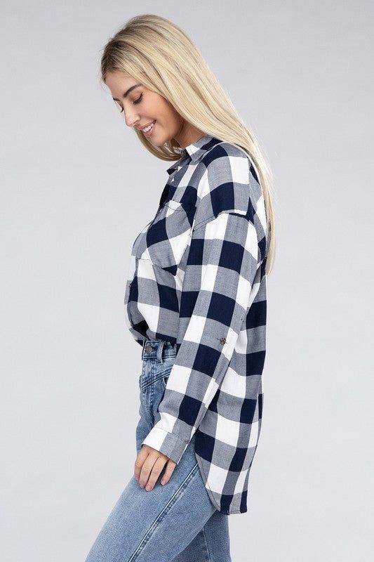 Classic Plaid Flannel Shirt - us.meeeshop