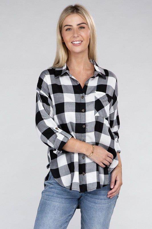 Classic Plaid Flannel Shirt - us.meeeshop