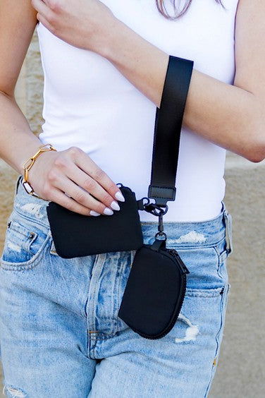 Clippable Dual Pouch Wristlet us.meeeshop - 