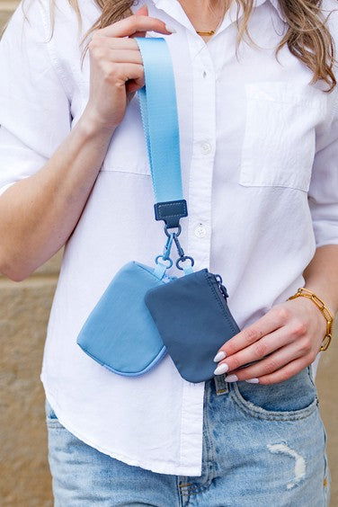 Clippable Dual Pouch Wristlet us.meeeshop - 