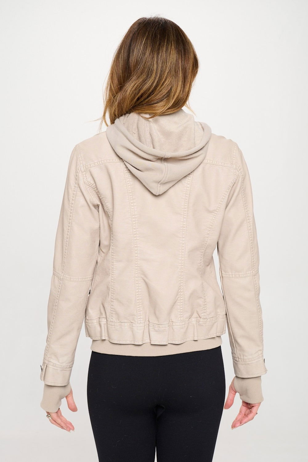 Coalition LA Double Zip Hooded Long Sleeve Jacket us.meeeshop - 