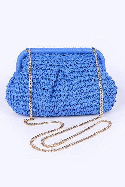 Color Straw Crossbody Bag us.meeeshop - 