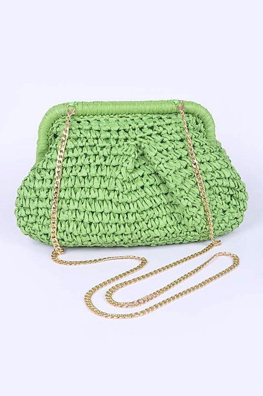 Color Straw Crossbody Bag us.meeeshop - 