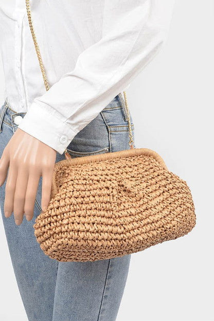 Color Straw Crossbody Bag us.meeeshop - 