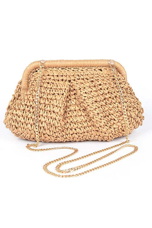 Color Straw Crossbody Bag us.meeeshop - 