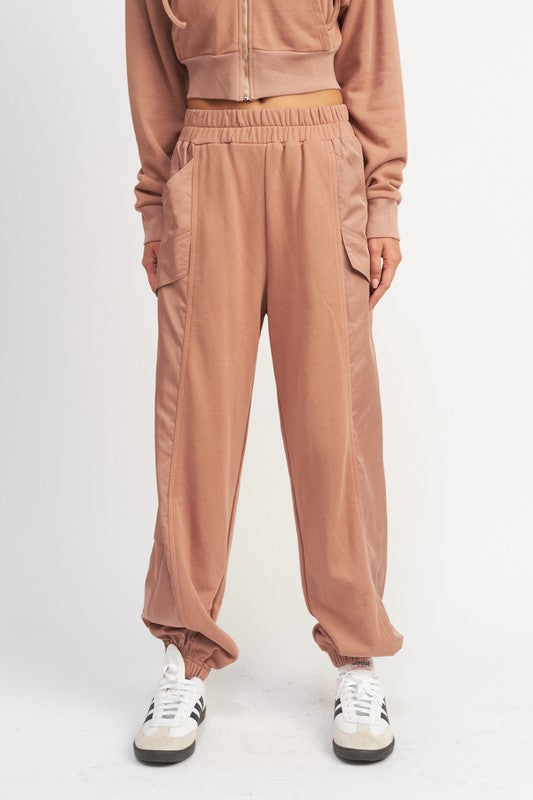 Contrasted Cargo Jogger Pants | us.meeeshop