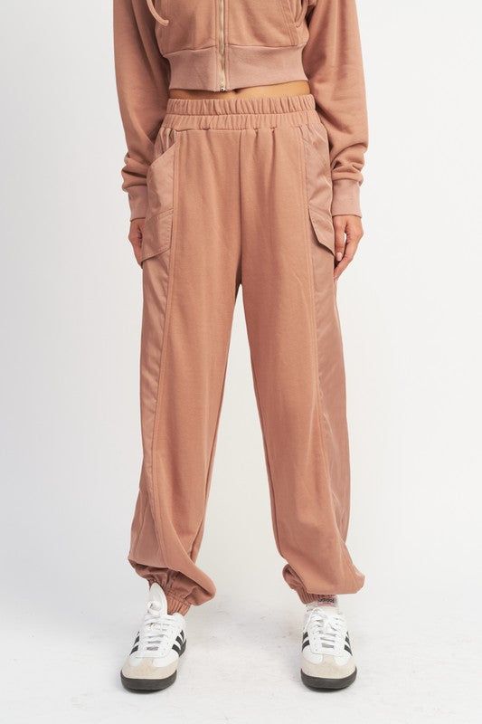 Contrasted Cargo Jogger Pants - us.meeeshop