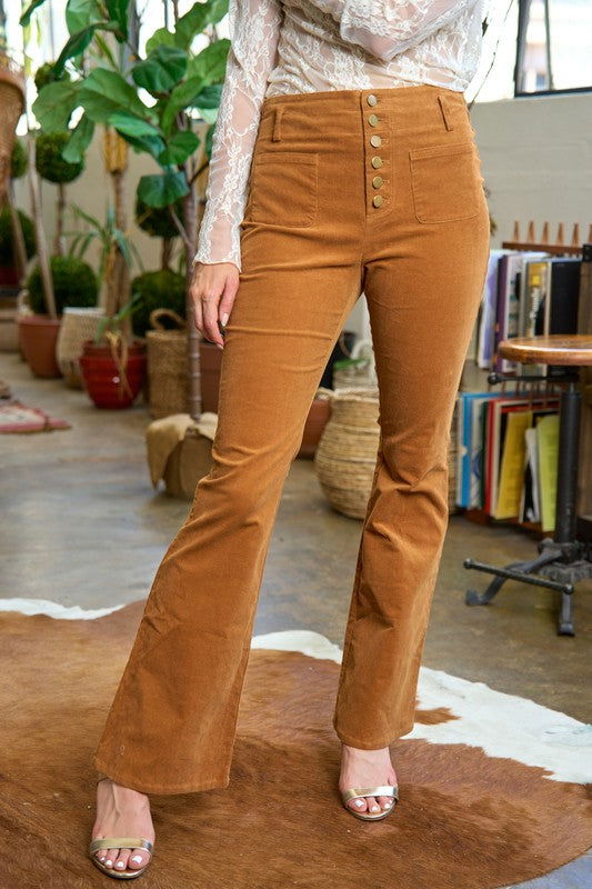 Corduroy Flare Pants us.meeeshop - Pants