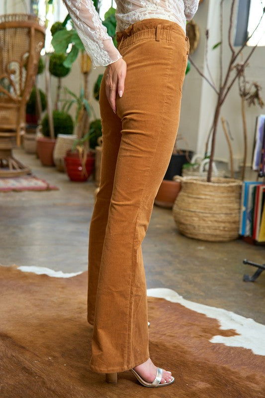 Corduroy Flare Pants us.meeeshop - 