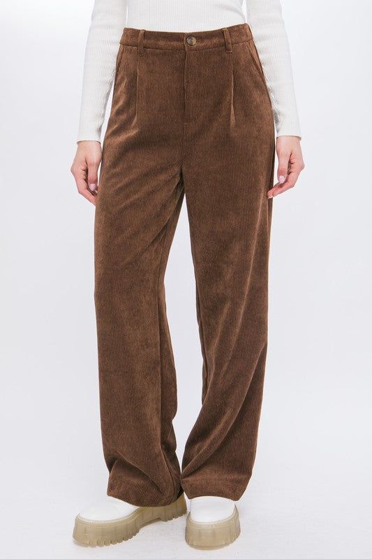 Corduroy Trouser Pants us.meeeshop - 