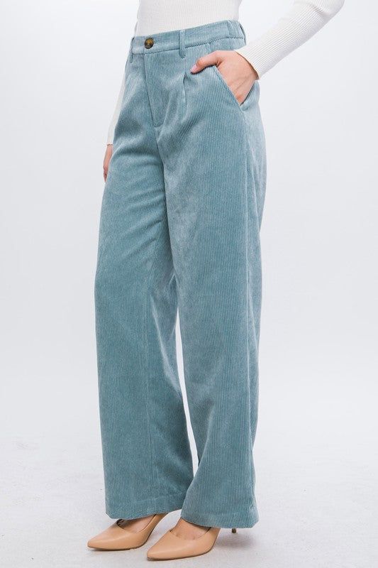 Corduroy Trouser Pants us.meeeshop - 