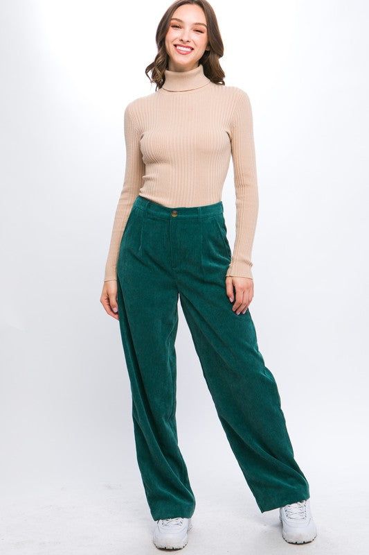 Corduroy Trouser Pants us.meeeshop - 