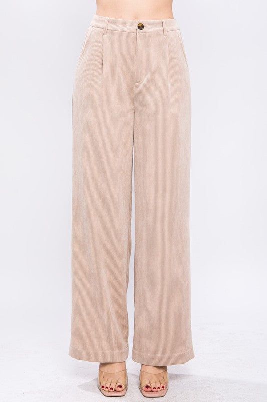 Corduroy Trouser Pants us.meeeshop - 