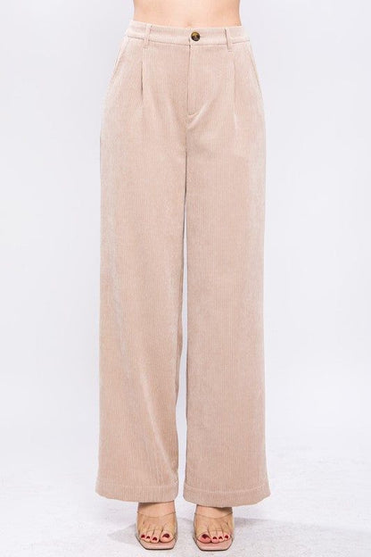 Corduroy Trouser Pants us.meeeshop - 