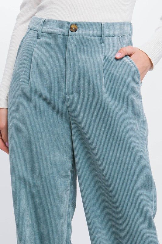 Corduroy Trouser Pants us.meeeshop - 