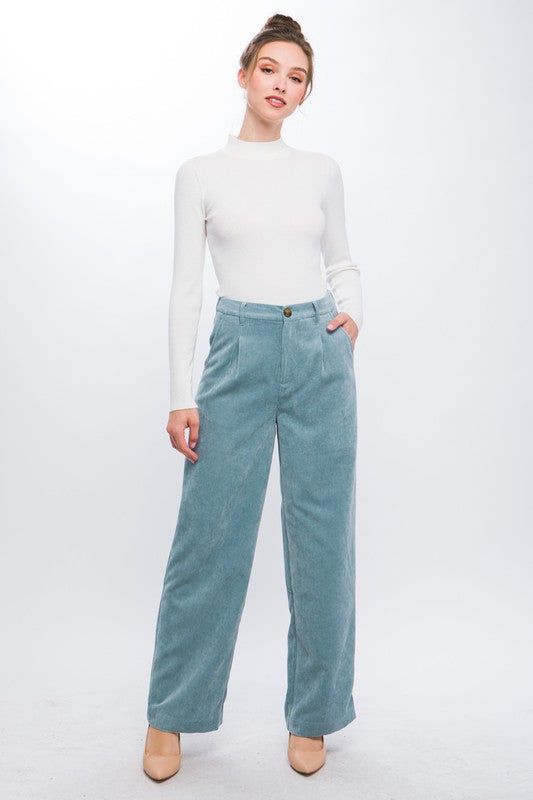 Corduroy Trouser Pants us.meeeshop - 