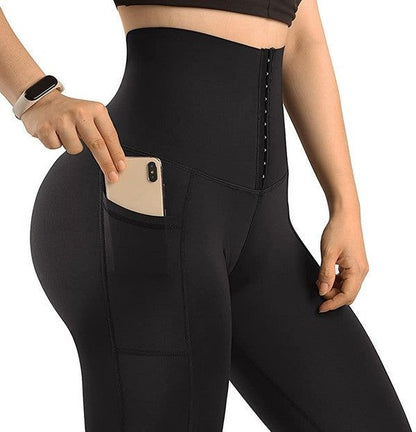 Corset leggings  Soft Body Shaper with Pockets us.meeeshop - 