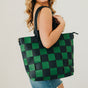 Courtney Checkered Tote