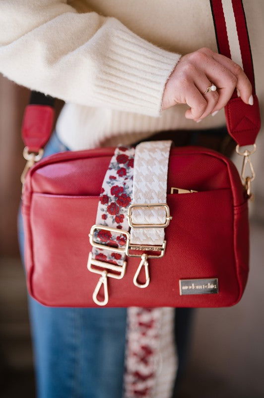 Cozy Rosy ultra-luxe Alice Crossbody Bag in Red us.meeeshop - Handbags