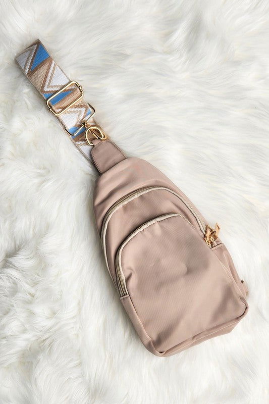 Crisala Sling Nylon Crossbody Bag With Strap us.meeeshop - 