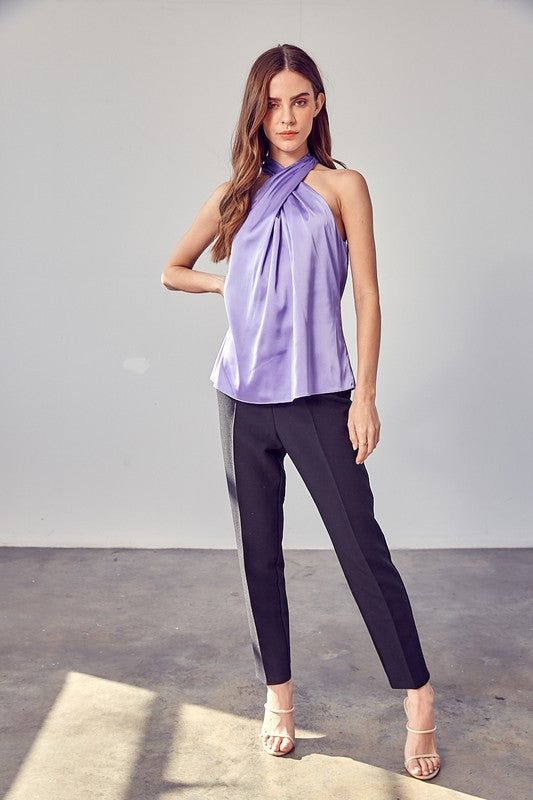 Cross Neck Top - us.meeeshop