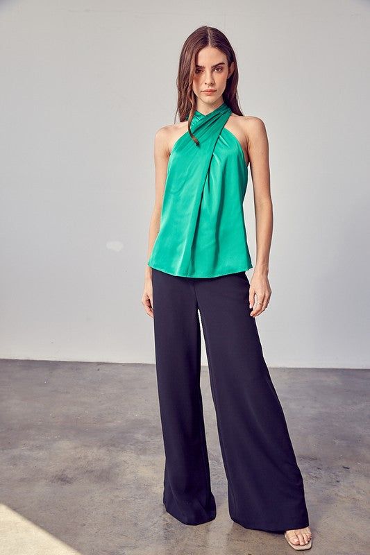 Cross Neck Top - us.meeeshop