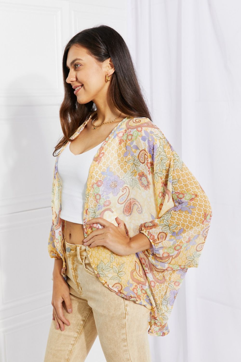 Culture Code | Full Size Lasting Love Paisley Kimono | us.meeeshop